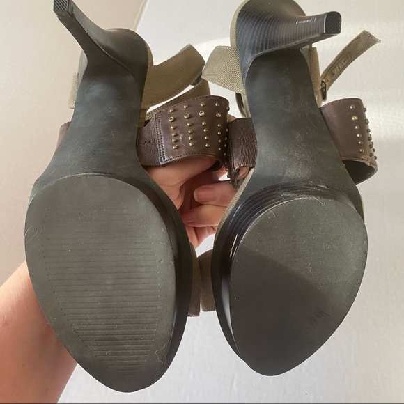 Attitude by Jay Manuel Earthy Studded Sandals Heels - Picture 12 of 13